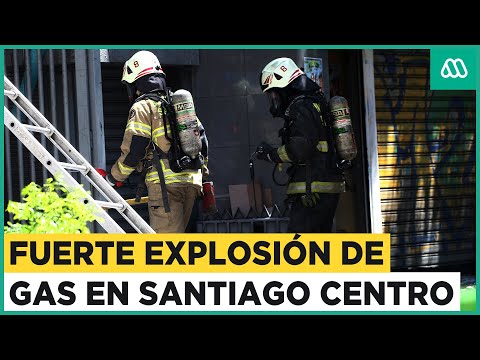 Fuerte explosión en Santiago Centro: Cuatro personas quedaron lesionadas incluida una menor de edad