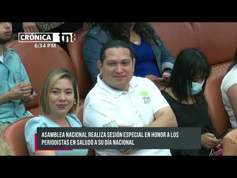 Asamblea de Nicaragua realiza sesión especial en honor a los periodistas