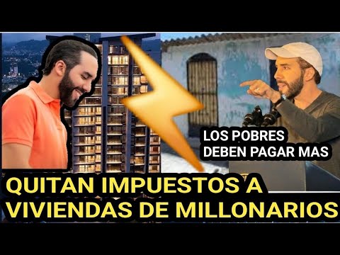 Nazib pone impuesto de casa a pobres y quita impuestos a mansiones y edificios de 35 pisos!