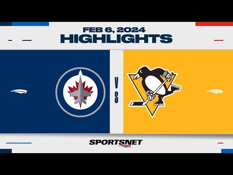 NHL Highlights | Jets vs. Penguins - February 6, 2024