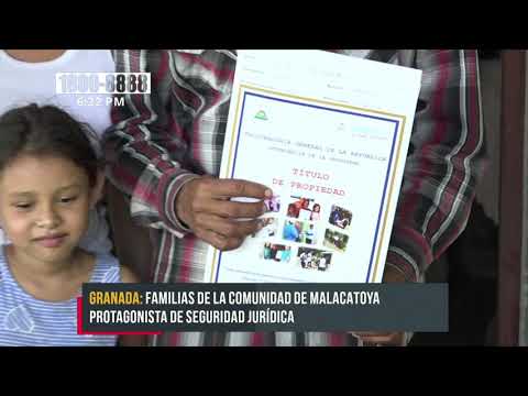 PGR entrega títulos de propiedad en comunidades de Granada - Nicaragua