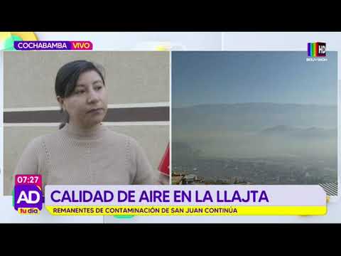 Calidad del aire en Cochabamba preocupa ¡Remanentes de San Juan persisten!