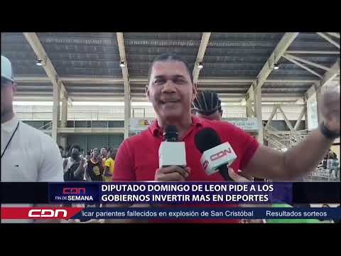 Diputado Domingo de León pide a los gobiernos invertir más en deportes