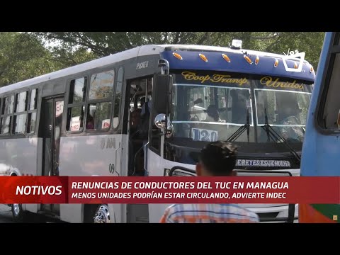 Fuga de conductores del TUC en Managua, reporta Indec