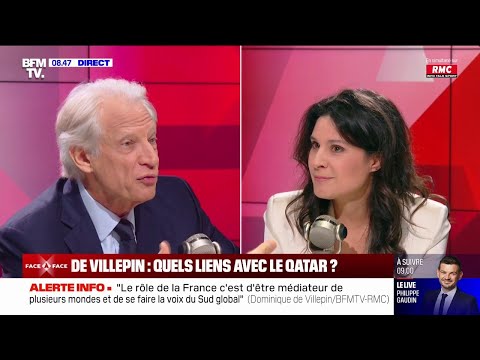 Quels sont les liens de Villepin avec le Qatar? L’échange tendu entre l’ex-ministre et A.de Malherbe