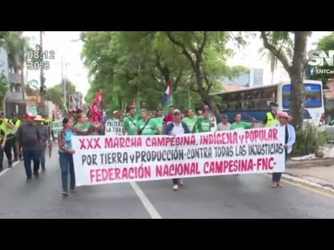 30ª marcha campesina en Asunción
