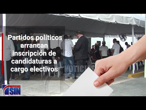 Partidos políticos arrancan inscripción de candidaturas a cargo electivos