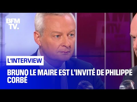 Bruno Le Maire face à Philippe Corbé en direct