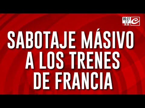 Tensión en los JJOO: sabotaje masivo a los trenes de Francia