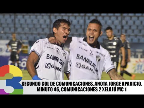 Segundo gol de Comunicaciones, Anota Jorge Aparicio. Minuto 46, Comunicaciones 2 Xelajú MC 1