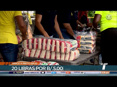 Compradores abarrotan agroferias del IMA para comprar arroz