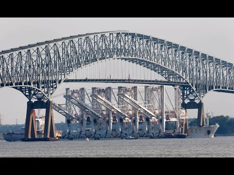 Puente en Baltimore se desploma tras impacto de carguero; víctimas habrían caído al agua
