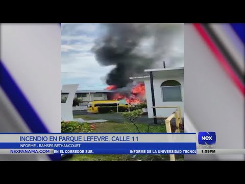 Se reporta incendio en residencia de Parque Lefevre, calle 13