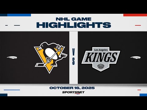 NHL Highlights | Penguins vs. Kings - October 17, 2025
