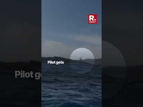 Pilot Dies After Plane Crashes Into The Sea During Air Show In France | Viral Video