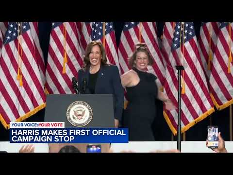 Kamala Harris makes 1st campaign stop as presidential candidate in Milwaukee; 3K attend rally