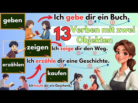 Verbs with Two Objects in German – 13 Important Verbs with Example Sentences