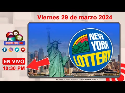New York Lottery en vivo ?Viernes 29 de marzo 2024 - 10:30 PM