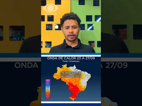 Sétima onda de calor do ano atinge o Brasil na primeira semana da primavera, sob incêndios e seca.