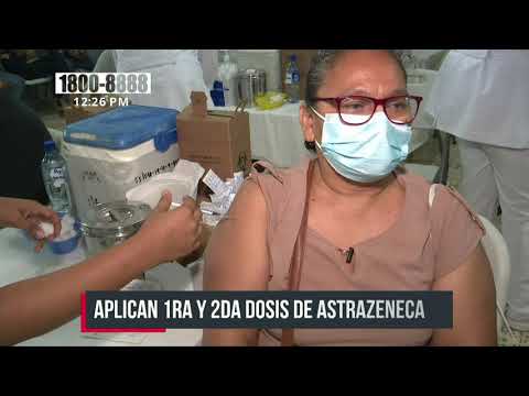 Más dosis de AstraZeneca aplican en jornada de vacunación en Managua - Nicaragua