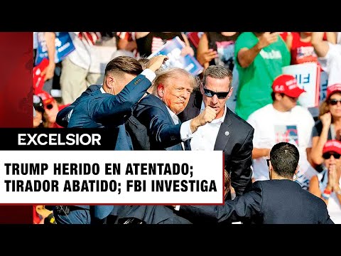 Trump libra atentado; el tirador fue abatido; era un lobo solitario: FBI