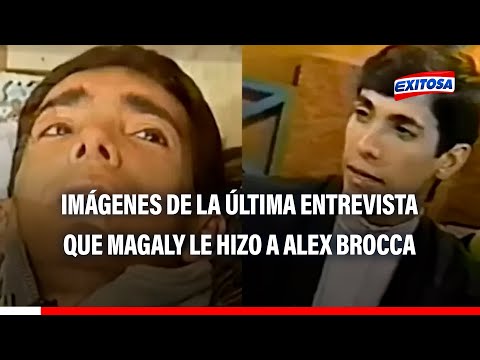 Difunden imágenes de la última entrevista que Magaly le hizo a Alex Brocca antes de morir