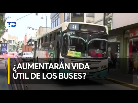 Vida útil de los autobuses sería ampliada un año más