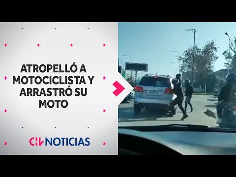 Conductor atropelló a motociclista y arrastró su moto tras conflicto vial: Sujeto fue formalizado