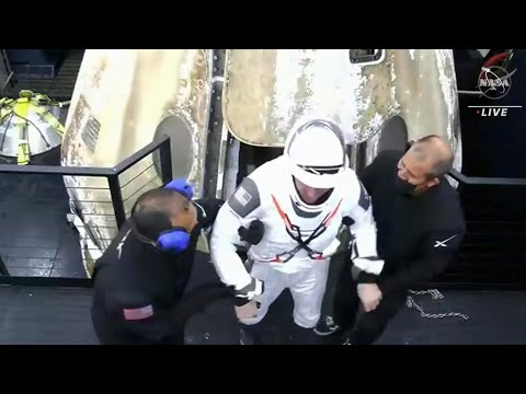 Retour sur Terre du vaisseau SpaceX avec quatre astronautes de l'ISS à son bord