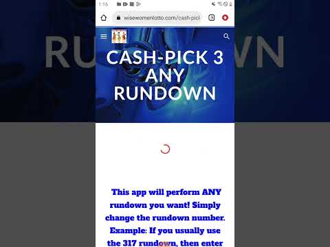 Cash-Pick 3 ANY Rundown #free #lotto #lottery #lotterywinner #pick2 #pick3 #pick4 #pick5