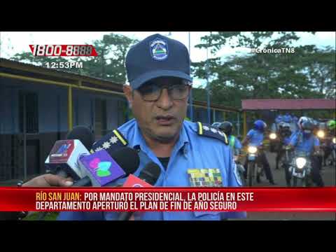 Policía de Río San Juan apertura plan de seguridad para año nuevo - Nicaragua