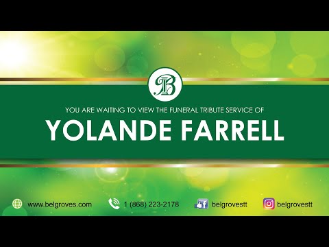 Yolande Farrell Tribute Service