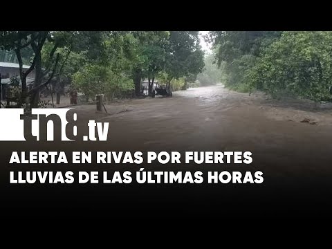 Rivas en alerta por crecida de ríos y quebradas