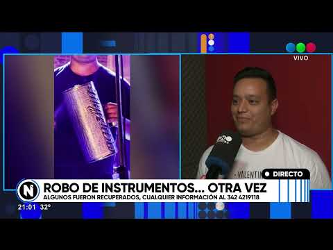 Robaron los instrumentos de los músicos de Sergio Torres