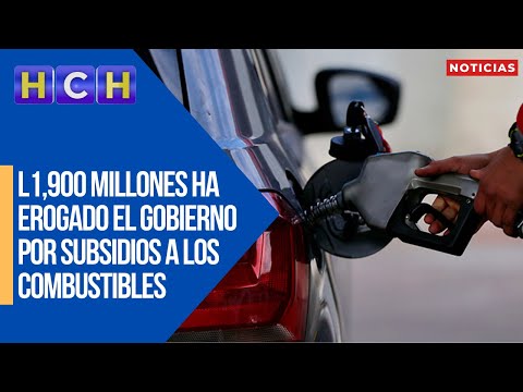 L1,900 millones ha erogado el gobierno por subsidios a los combustibles