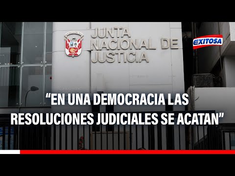 Exabogado de miembros de la JNJ: En una democracia, las resoluciones judiciales deben acatarse