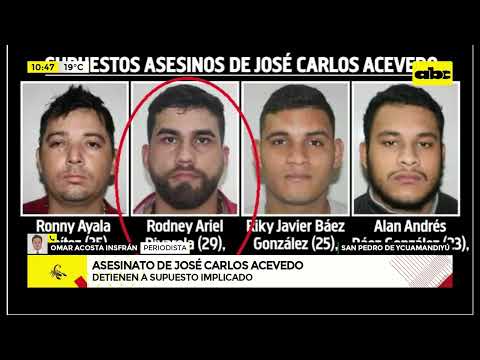 Detienen a supuesto asesino de José Carlos Acevedo