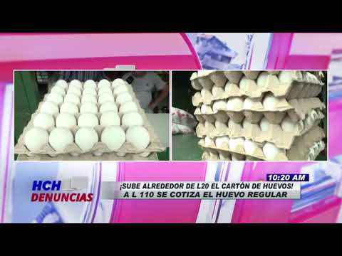 ¡Grosería! Hasta 20 lempiras sube el cartón de huevos en El Progreso