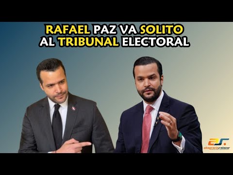 Rafael Paz va solito al Tribunal Electoral, SM, abril, 18, 2024