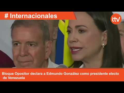 Bloque Opositor declara a Edmundo González como presidente electo