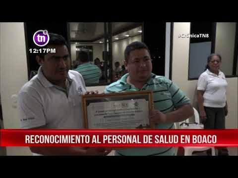 Autoridades entregan reconocimientos al personal de salud en Boaco - Nicaragua