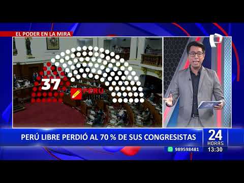 Perú Libre perdió el 70% de sus congresistas
