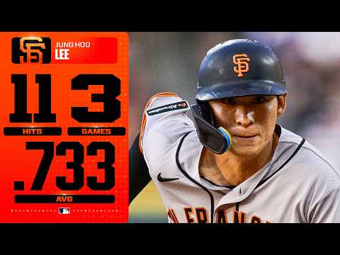 Jung Hoo Lees INCREDIBLE weekend!  (11-for-15, 15 total bases, .733 AVG) | MLB 하이라이트