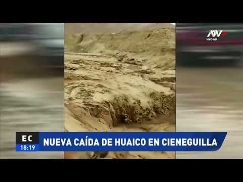 Reportan nueva caída de huaico en Cieneguilla