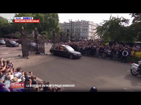 Le cercueil de la reine Elizabeth II quitte Londres sous les applaudissements de la foule