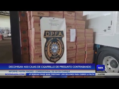 Decomisan 400 cajas de cigarrillo de presunto contrabando en Chiriqui?