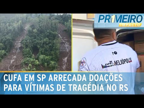 CUFA de SP arrecada doações para população vítima de desastres no RS | Primeiro Impacto (07/05/24)
