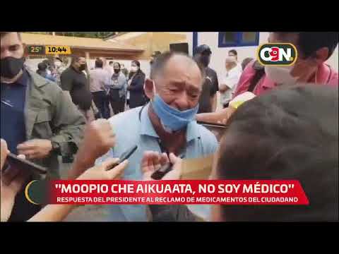 Ciudadano desesperado suplicó por medicamentos en acto inaugural en Villarrica