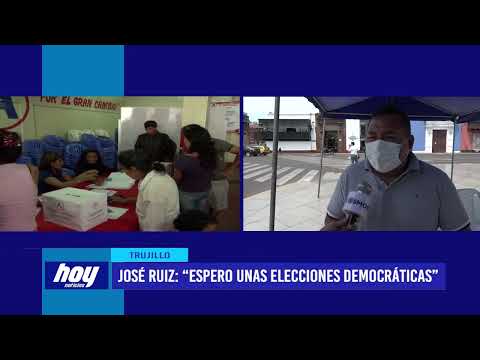 José Ruiz: “Espero unas elecciones democráticas”