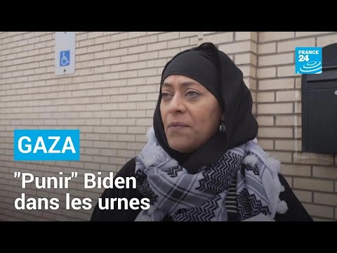 Gaza : des Américains d'origine arabe jurent de punir Biden dans les urnes • FRANCE 24